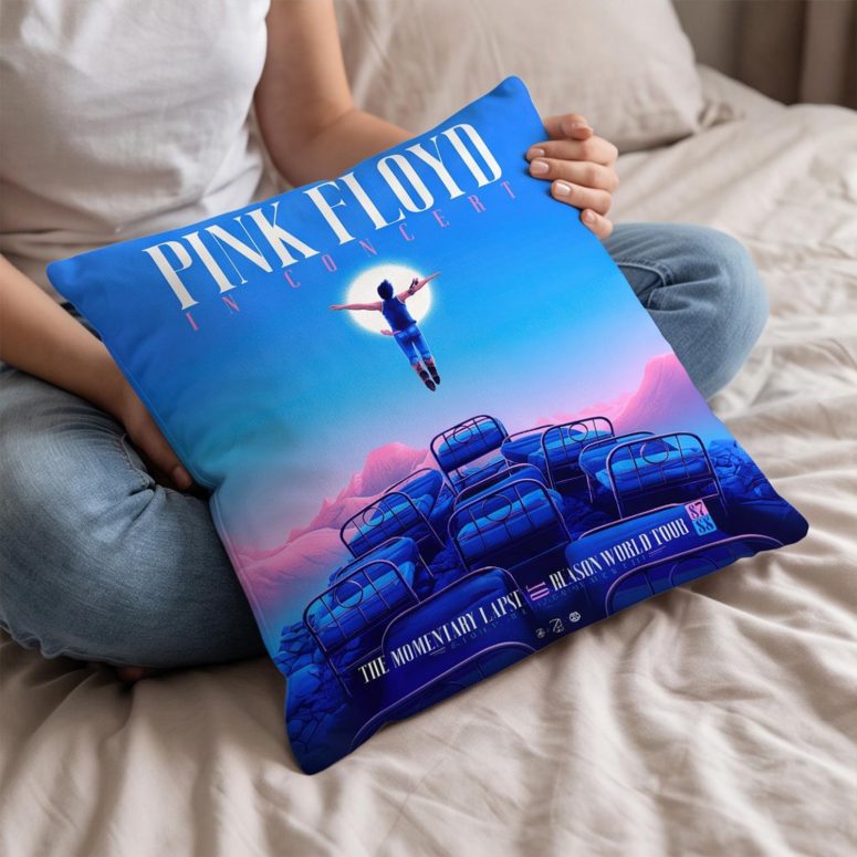 Pink Floyd Pillow Cover - The Momentary Lapse Of Reason Tour Pink Floyd Pillow Cover - The Momentary Lapse Of Reason Tour