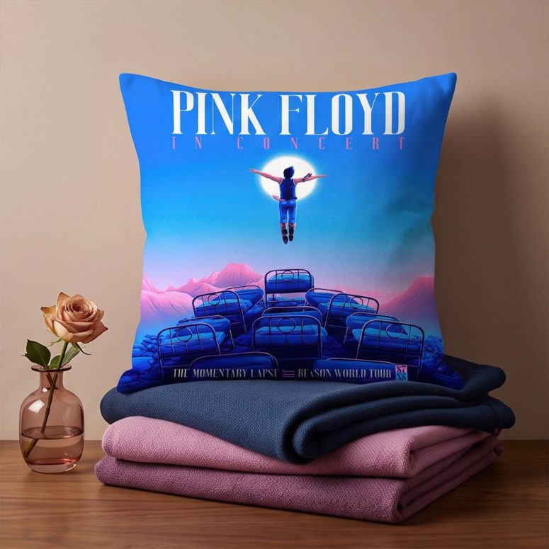 Pink Floyd Pillow Cover - The Momentary Lapse Of Reason Tour Pink Floyd Pillow Cover - The Momentary Lapse Of Reason Tour