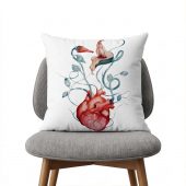 Pink Floyd Pillow Cover - The Wall Flower Heart What shall we do now