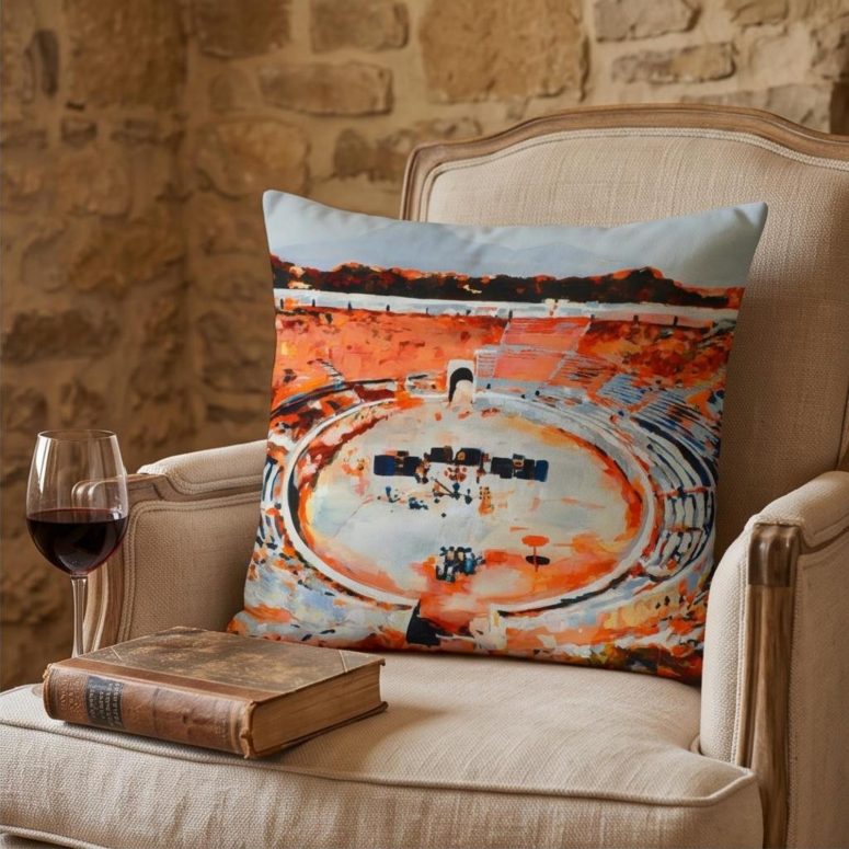 Pink Floyd Pillow Cover - This is where the magic happens Pink Floyd in Pompeii Painting Pink Floyd Pillow Cover - This is where the magic happens Pink Floyd in Pompeii Painting