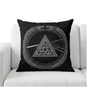 Pink Floyd Pillow Cover - Viking Valknut Dark Side Of The Moon