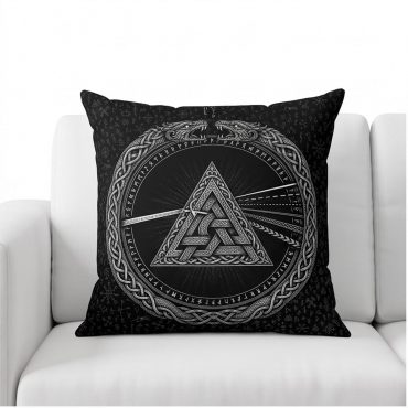 Pink Floyd Pillow Cover - Viking Valknut Dark Side Of The Moon