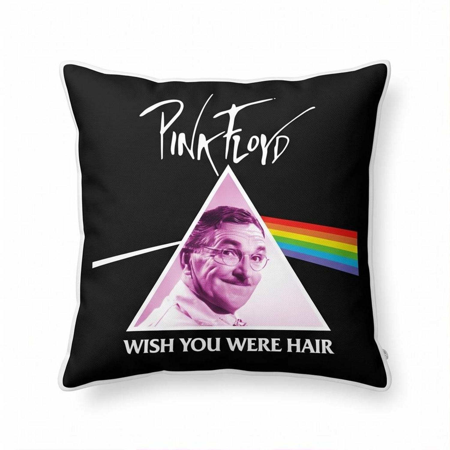 Pink Floyd Pillow Cover - Wish You Were Hair Pink Floyd Pillow Cover - Wish You Were Hair