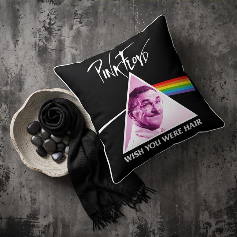 Pink Floyd Pillow Cover - Wish You Were Hair Pink Floyd Pillow Cover - Wish You Were Hair