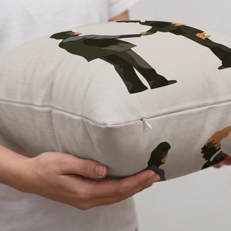 Pink Floyd Pillow Cover - Wish You Were Here Burning Man Pink Floyd Pillow Cover - Wish You Were Here Burning Man