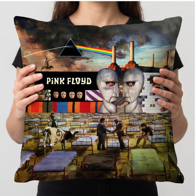 Pink Floyd Pillow Cover - Wish You Were Here Dark Side Of The Moon Pink Floyd The Wall Division Bell Animals