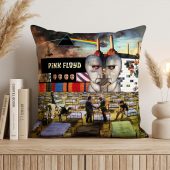 Pink Floyd Pillow Cover - Wish You Were Here Dark Side Of The Moon Pink Floyd The Wall Division Bell Animals