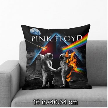 Pink Floyd Pillow Cover - Wish You Were Here DSOTM Astronaut Handshake Pink Floyd Pillow Cover - Wish You Were Here DSOTM Astronaut Handshake