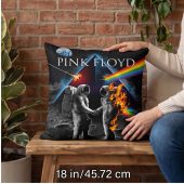 Pink Floyd Pillow Cover - Wish You Were Here DSOTM Astronaut Handshake