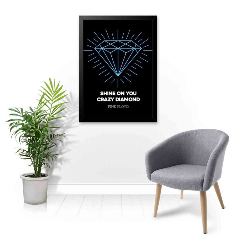 Pink Floyd Poster - Shine on You Crazy Diamond Modernity