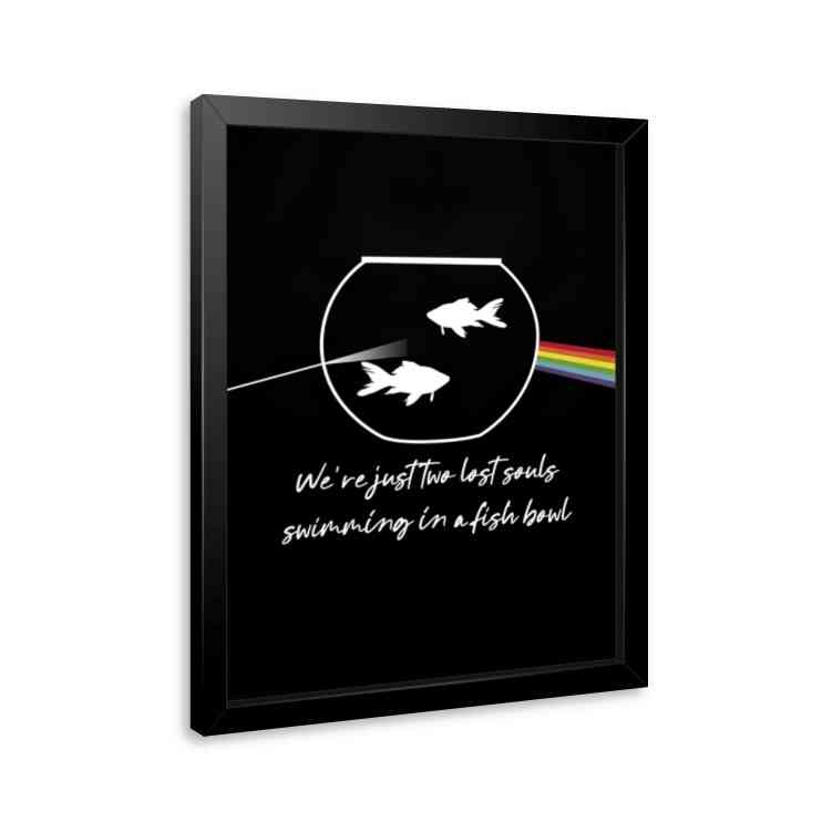 Pink Floyd Poster - Wish You Were Here Two Lost Souls Pink Floyd Poster - Wish You Were Here Two Lost Souls