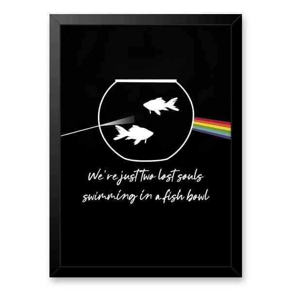 Pink Floyd Poster - Wish You Were Here Two Lost Souls Pink Floyd Poster - Wish You Were Here Two Lost Souls