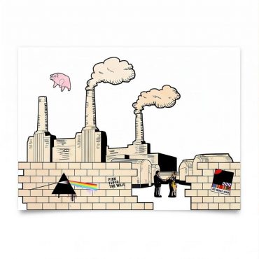 Pink Floyd Poster - Album Art DSOTM Animals The Wall