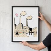 Pink Floyd Poster - Album Art DSOTM Animals The Wall Pink Floyd Poster - Album Art DSOTM Animals The Wall