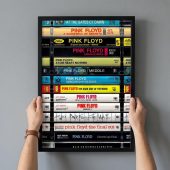 Pink Floyd Poster - Albums Cassette Retro Collection
