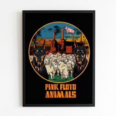 Pink Floyd Poster - Animals Dog Sheep Pig trippy Pink Floyd Poster - Animals Dog Sheep Pig trippy