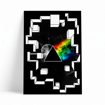 Pink Floyd Poster - Dark Side of the Moon Galaxy Break Wall Pink Floyd Poster - Dark Side of the Moon Galaxy Break Wall