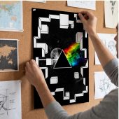 Pink Floyd Poster - Dark Side of the Moon Galaxy Break Wall