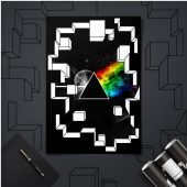 Pink Floyd Poster - Dark Side of the Moon Galaxy Break Wall