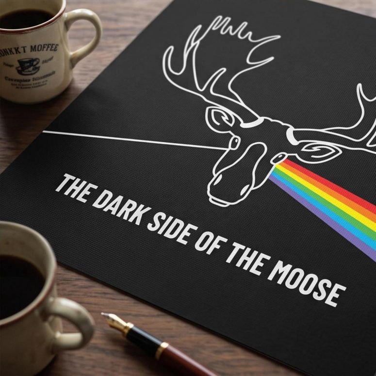 Pink Floyd Poster - Dark Side Of The Moose Pink Floyd Poster - Dark Side Of The Moose