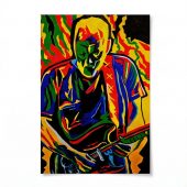 Pink Floyd Poster - David Gilmour Legend Abstract Art