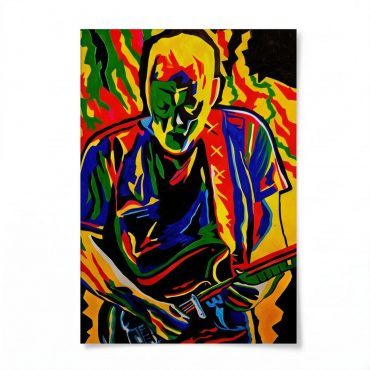 Pink Floyd Poster - David Gilmour Legend Abstract Art