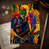Pink Floyd Poster - David Gilmour Legend Abstract Art Pink Floyd Poster - David Gilmour Legend Abstract Art