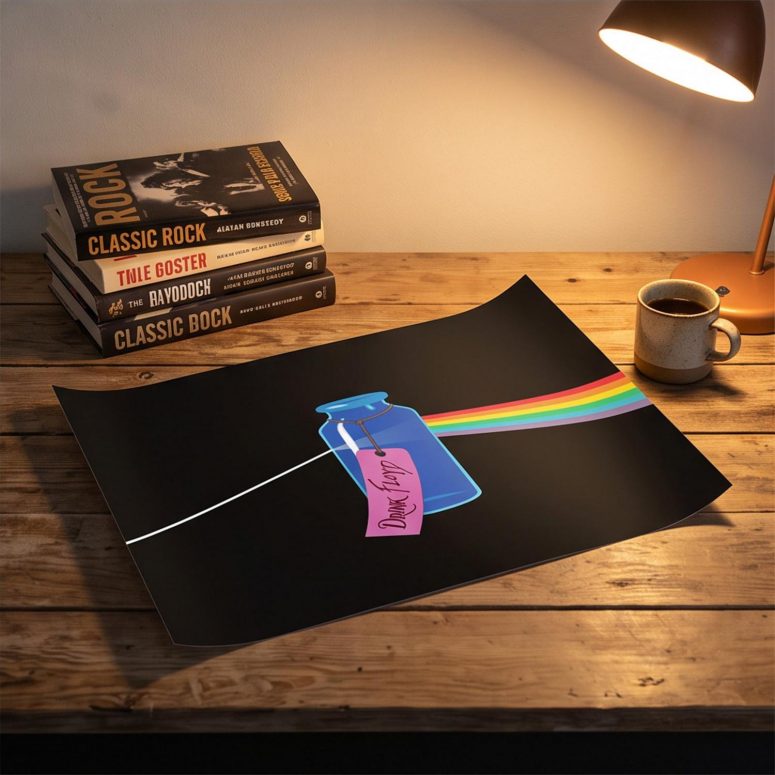 Pink Floyd Poster - Drink Floyd Alice in Wonderland Meets TDSOTM