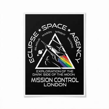 Pink Floyd Poster - Eclipse Space Agency Exploration of TDSOTM Mission Control London Pink Floyd Poster - Eclipse Space Agency Exploration of TDSOTM Mission Control London