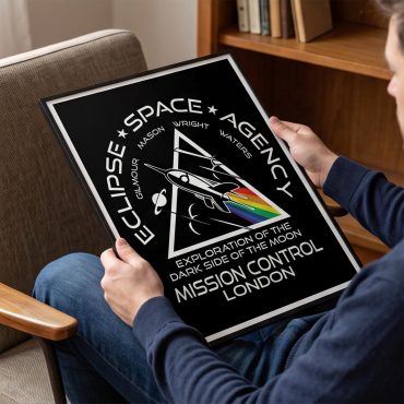 Pink Floyd Poster - Eclipse Space Agency Exploration of TDSOTM Mission Control London