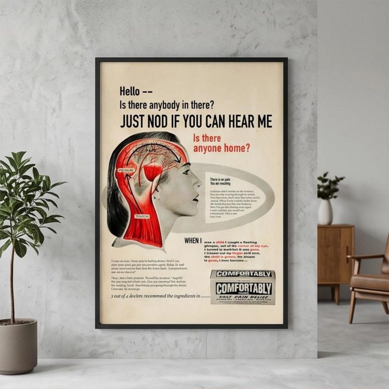 Pink Floyd Poster - Hello Is There Anybody In There
