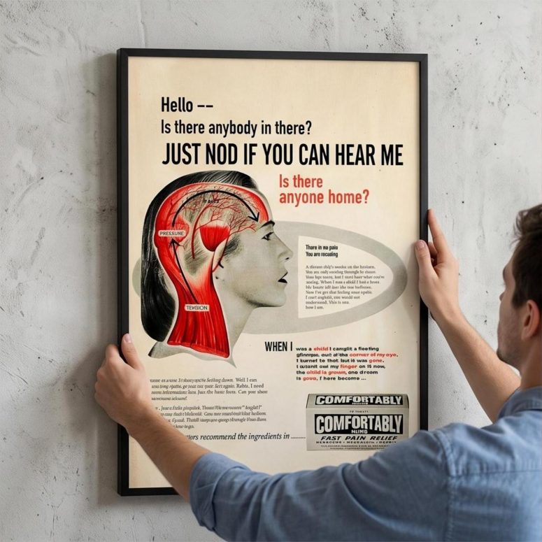 Pink Floyd Poster - Hello Is There Anybody In There
