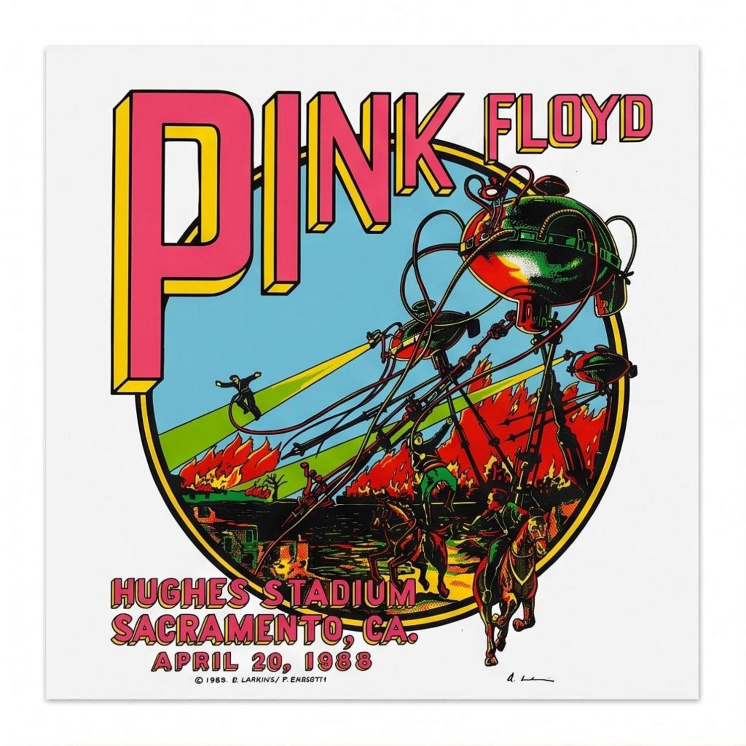 Pink Floyd Poster - Hughes Stadium Sacramento Concert Pink Floyd Poster - Hughes Stadium Sacramento Concert