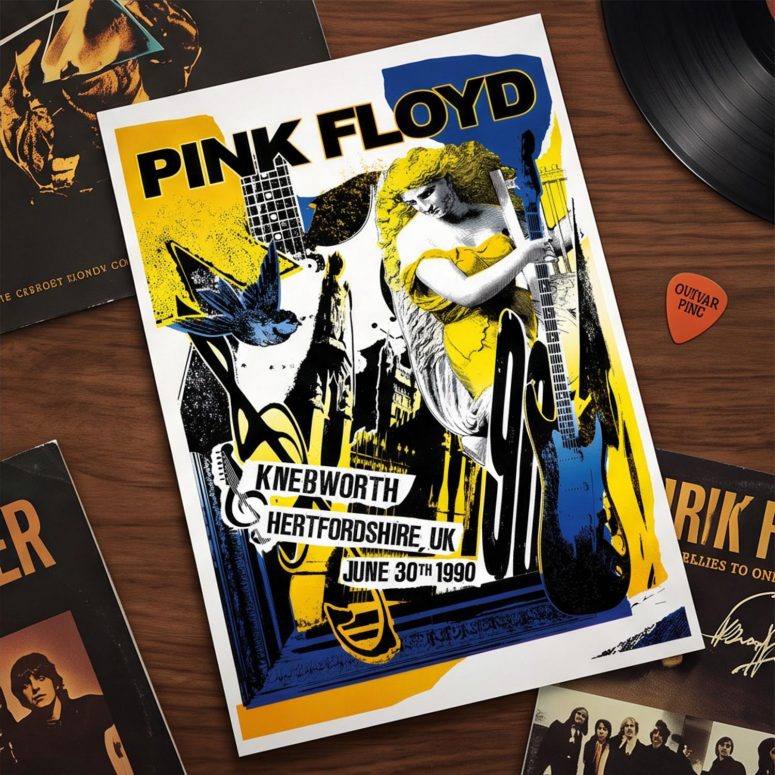 Pink Floyd Poster - Knebworth 1990