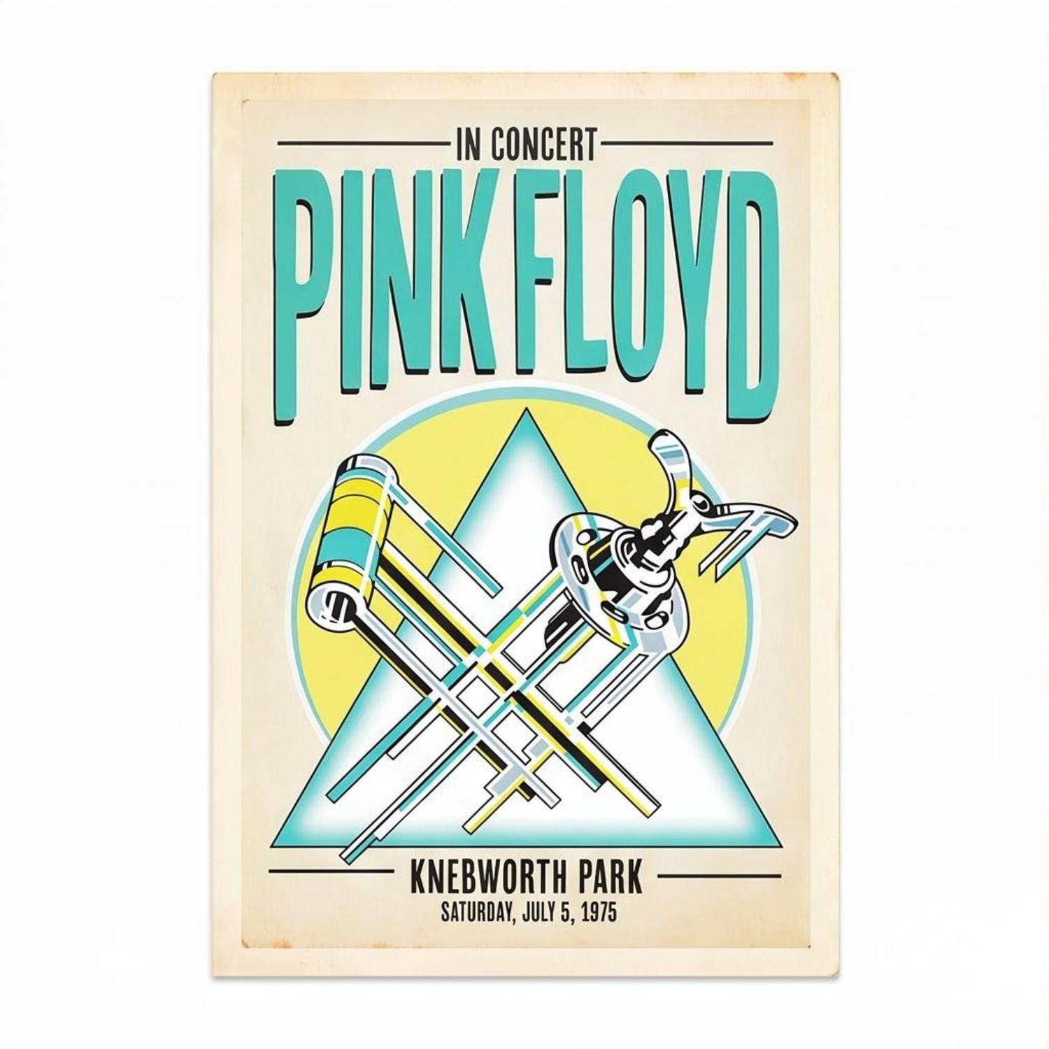 Pink Floyd Poster - Knebworth Park 1975 Pink Floyd Poster - Knebworth Park 1975