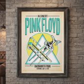 Pink Floyd Poster - Knebworth Park 1975 Pink Floyd Poster - Knebworth Park 1975