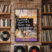 Pink Floyd Poster - Mother Should I Trust The Government Berlin Wall 1990