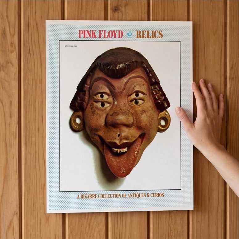 Pink Floyd Poster - Pink Floyd A Bizarre Collection The Relics Mask 1971 Pink Floyd Poster - Pink Floyd A Bizarre Collection The Relics Mask 1971