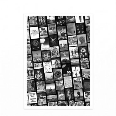 Pink Floyd Poster - Pink Floyd Artwork Poster Collage Black White Pink Floyd Poster - Pink Floyd Artwork Poster Collage Black White