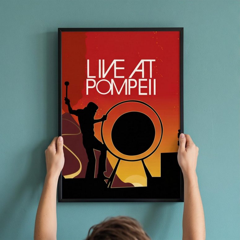 Pink Floyd Poster - Pink Floyd Live At Pompeii Pink Floyd Poster - Pink Floyd Live At Pompeii