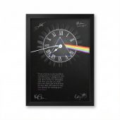 Pink Floyd Poster - Pink Floyd quote Time Art Pre Signed