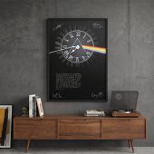 Pink Floyd Poster - Pink Floyd quote Time Art Pre Signed Pink Floyd Poster - Pink Floyd quote Time Art Pre Signed