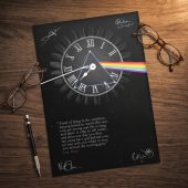 Pink Floyd Poster - Pink Floyd quote Time Art Pre Signed Pink Floyd Poster - Pink Floyd quote Time Art Pre Signed