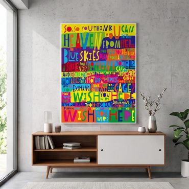 Pink Floyd Poster - Pink Floyd Wish You Were Here Limited Edition Art Print Signed LyricArt