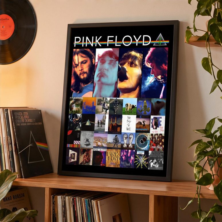 Pink Floyd Poster - Retro DSOTM Members