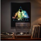 Pink Floyd Poster - TDSOTM 50 Live Colors Pink Floyd Poster - TDSOTM 50 Live Colors