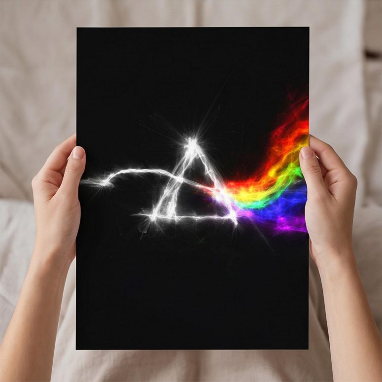 Pink Floyd Poster - The Dark Side Of The Moon Electric Smoke Pink Floyd Poster - The Dark Side Of The Moon Electric Smoke