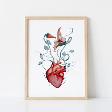 Pink Floyd Poster - The Wall Flower Heart What shall we do now Pink Floyd Poster - The Wall Flower Heart What shall we do now
