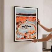Pink Floyd Poster - This is where the magic happens Pink Floyd in Pompeii Painting