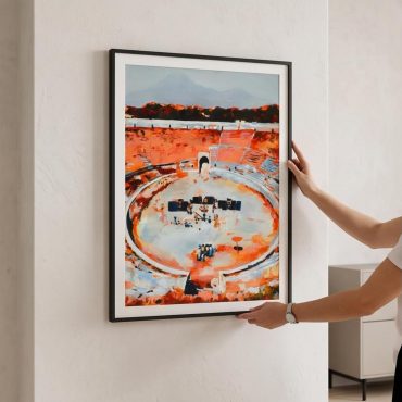 Pink Floyd Poster - This is where the magic happens Pink Floyd in Pompeii Painting